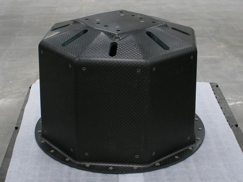 Octagonal launch adapter structure in manufacturing area